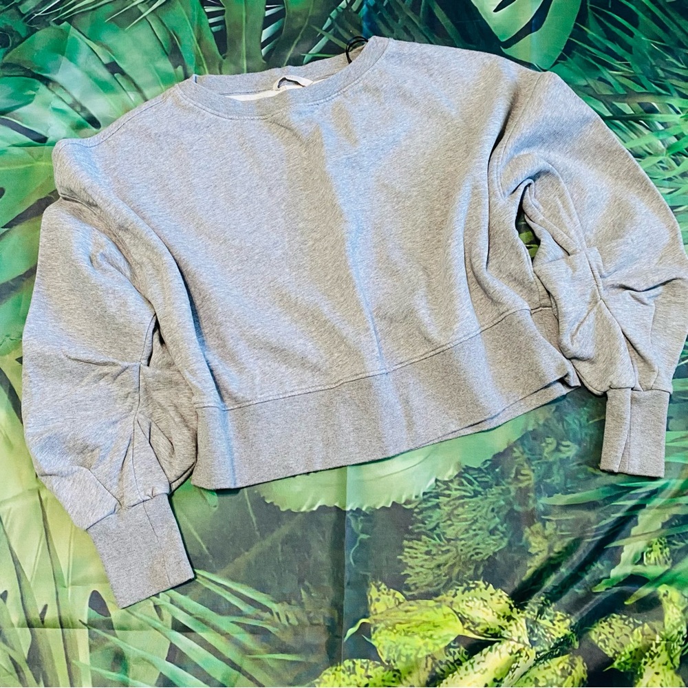 H&M Ruched Sleeve Sweatshirt